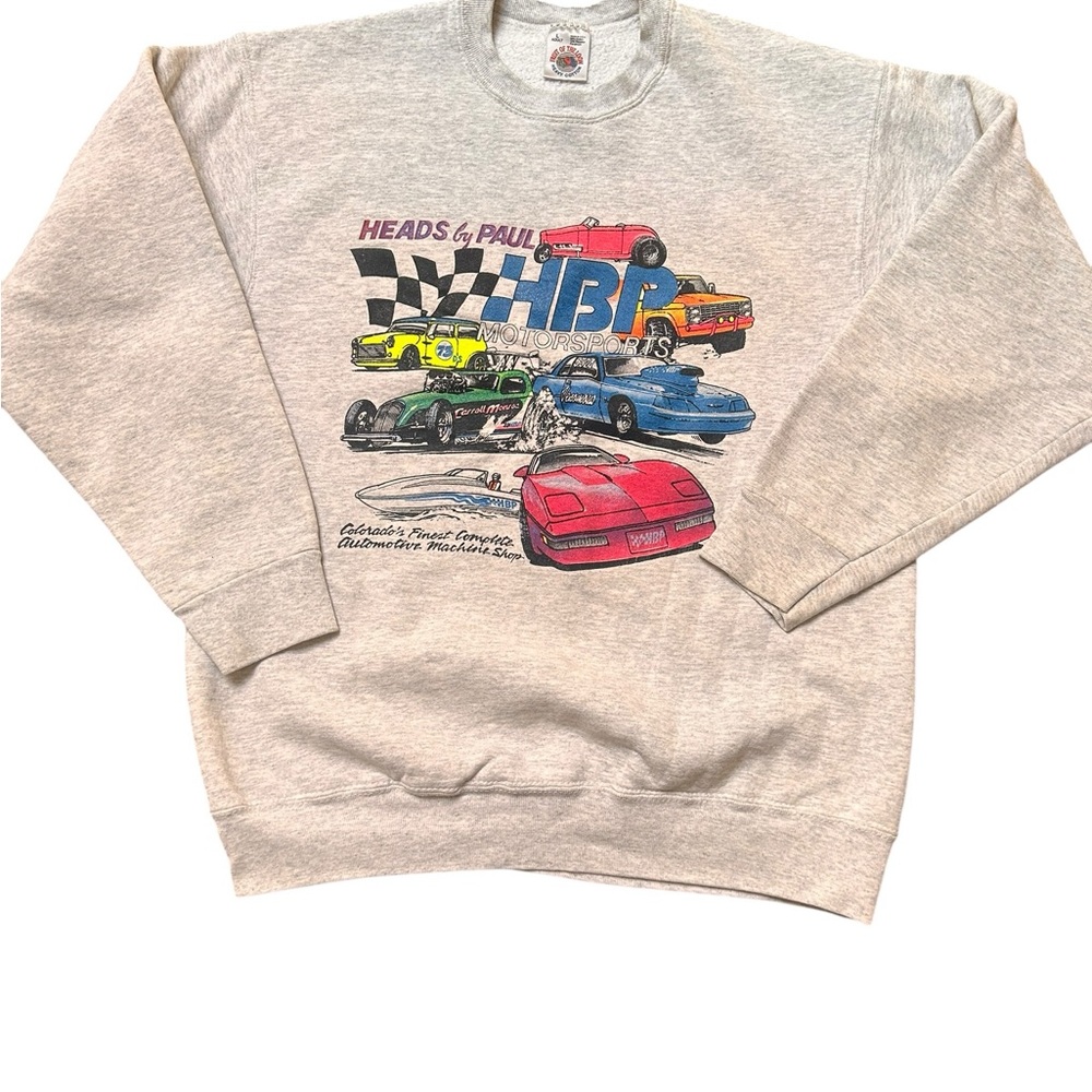 Vintage cars machine shop crewneck Colorado Size Large